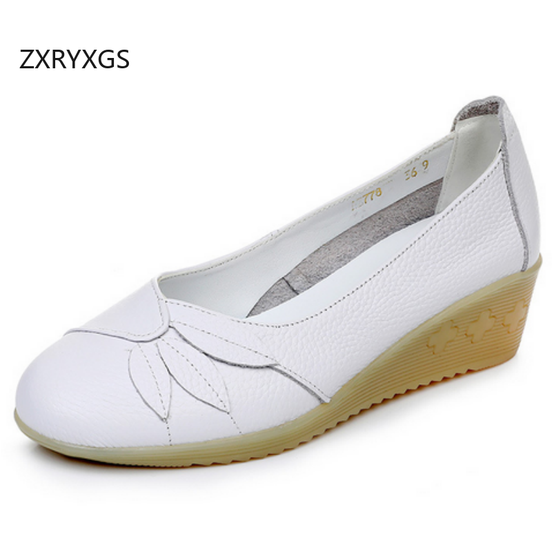 Women Shoes Size 4 In Cm - ZXRYXGS Sepatu Putih Kulit Asli Premium