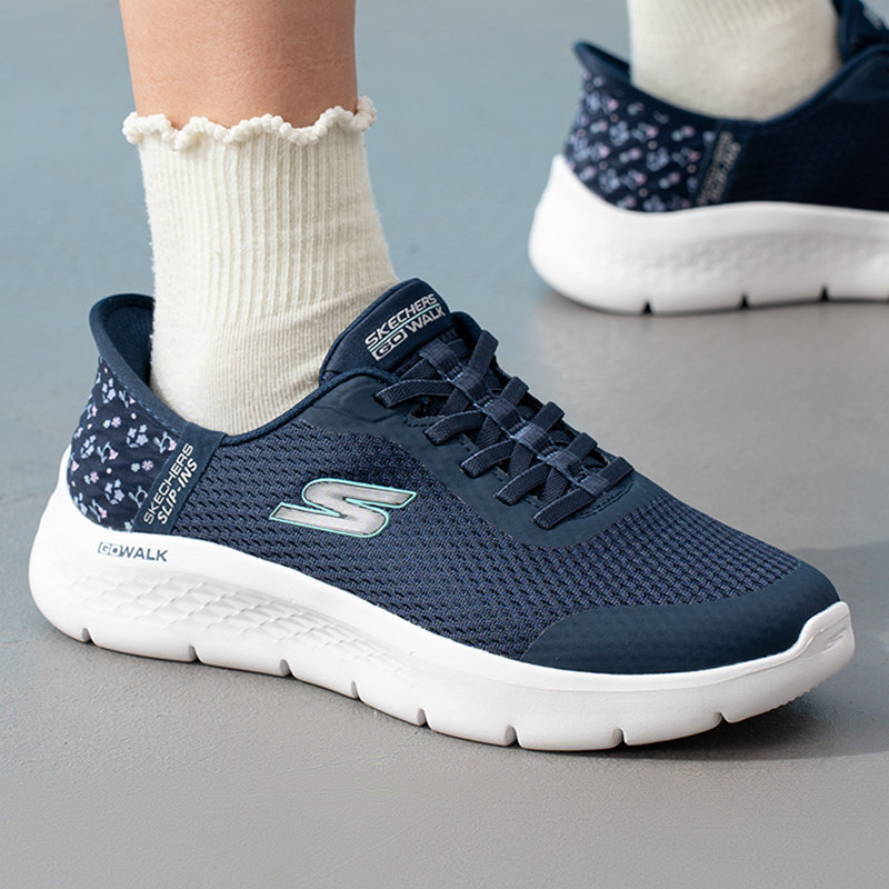 Women Shoes Skechers - Skechers 125525-NVY Sepatu Slip On Wanita