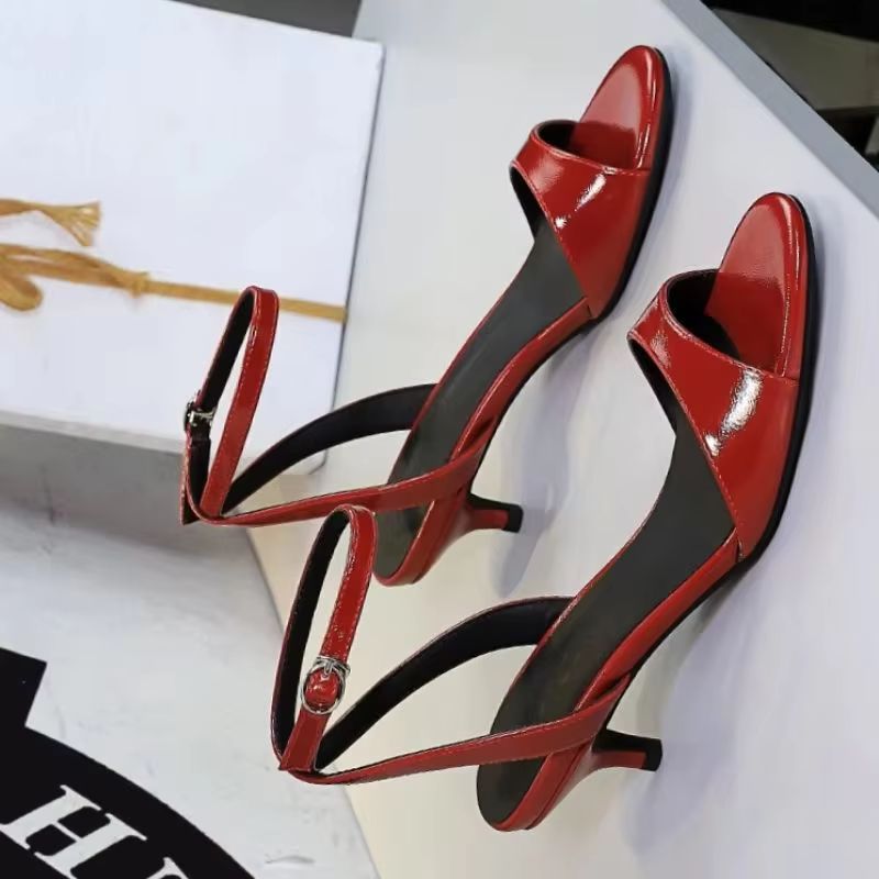 Women Shoes Size 4 In Cm - Sepatu BIGTREE Wanita Model Open-toe Mid-heel,