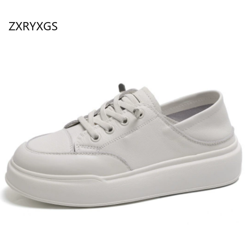 Women Shoes Size 4 In Cm - ZXRYXGS 2026 Sepatu Kets Putih Kulit