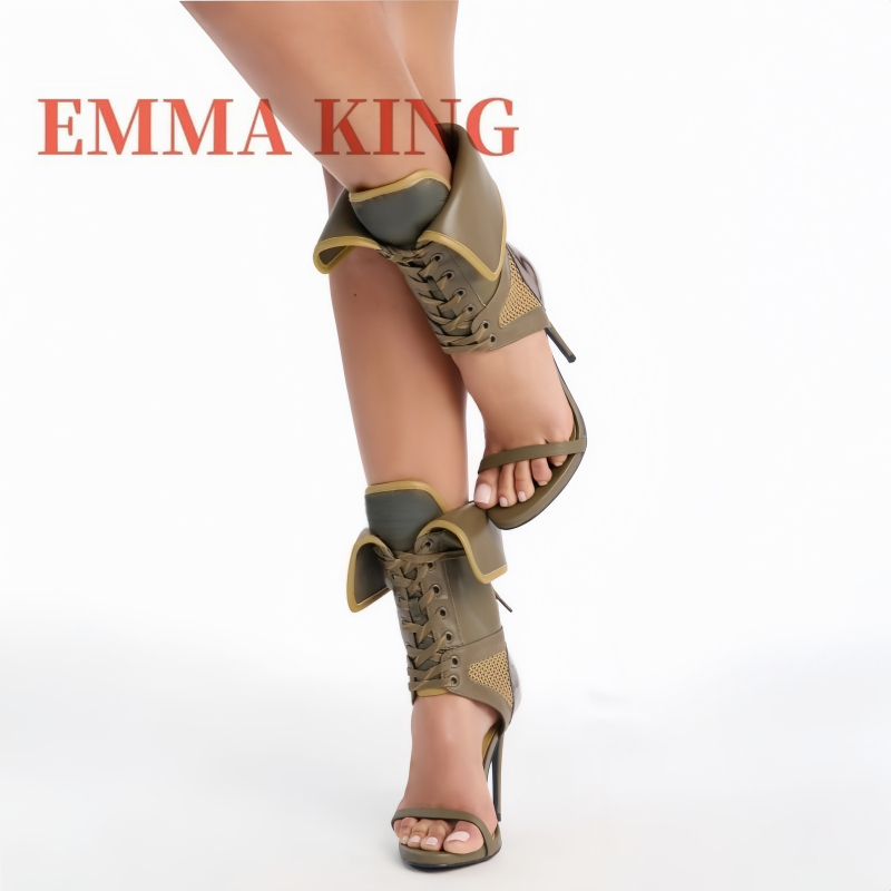 Sandal Hijau Lipat Setinggi Pe - Women Shoes Boots ulasan dan harga