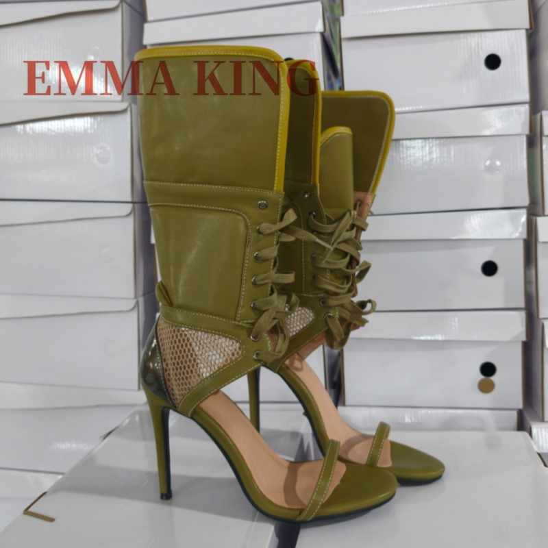 Sandal Hijau Lipat Setinggi Pe - Women Shoes Boots ulasan dan harga