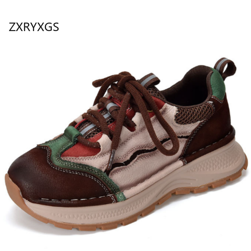 ZXRYXGS Sepatu Kets Kulit Asli - Women Shoes Size 4 In Cm ulasan dan harga
