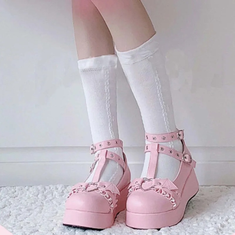 Sepatu Mary Janes Wedges Gespe - Women'S Shoes Popular ulasan dan harga