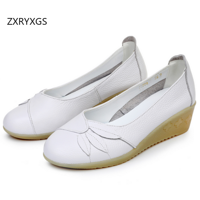 ZXRYXGS Sepatu Putih Kulit Asl - Women Shoes Size 4 In Cm ulasan dan harga