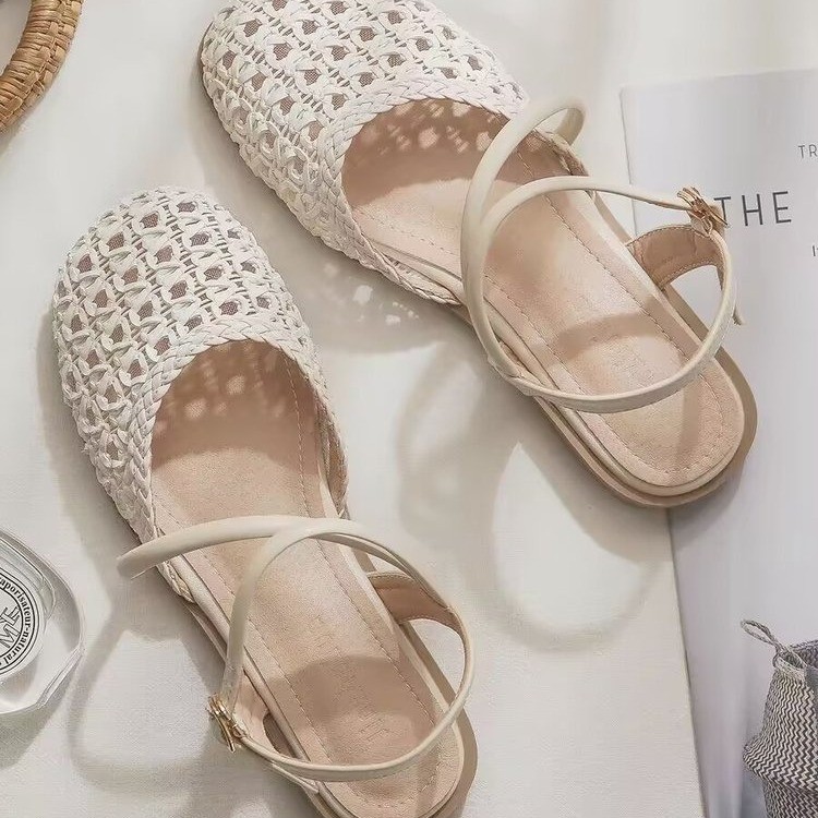 Sandal tertutup gaya Prancis u - Women Shoes Sandals ulasan dan harga
