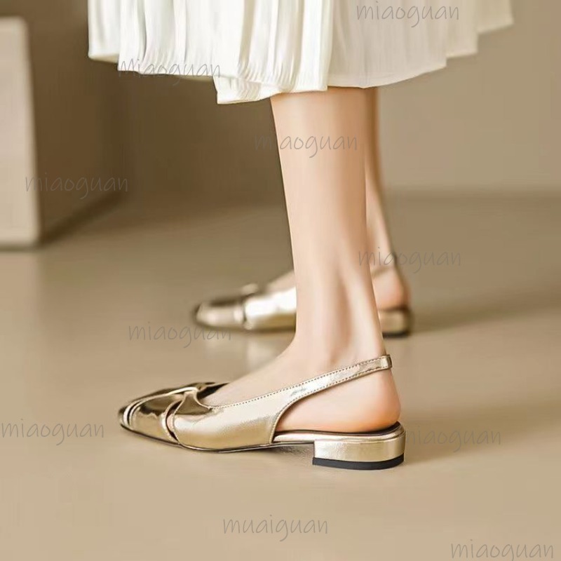 Sandal Wanita Hak Rendah Ujung - Women Shoes Sandals ulasan dan harga