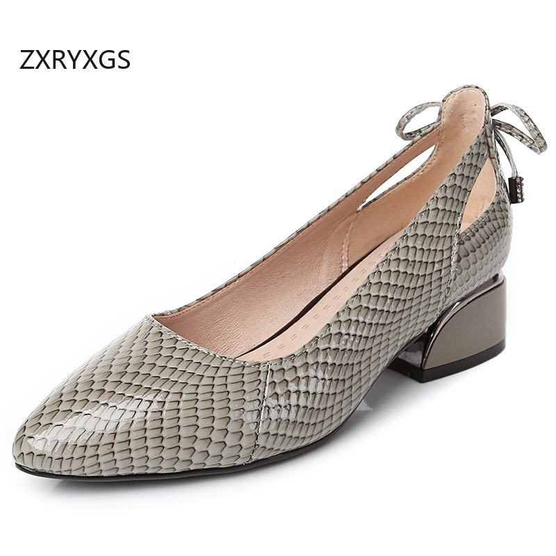 ZXRYXGS 2025 Sepatu Kulit Asli - Women Shoes Size 4 In Cm ulasan dan harga