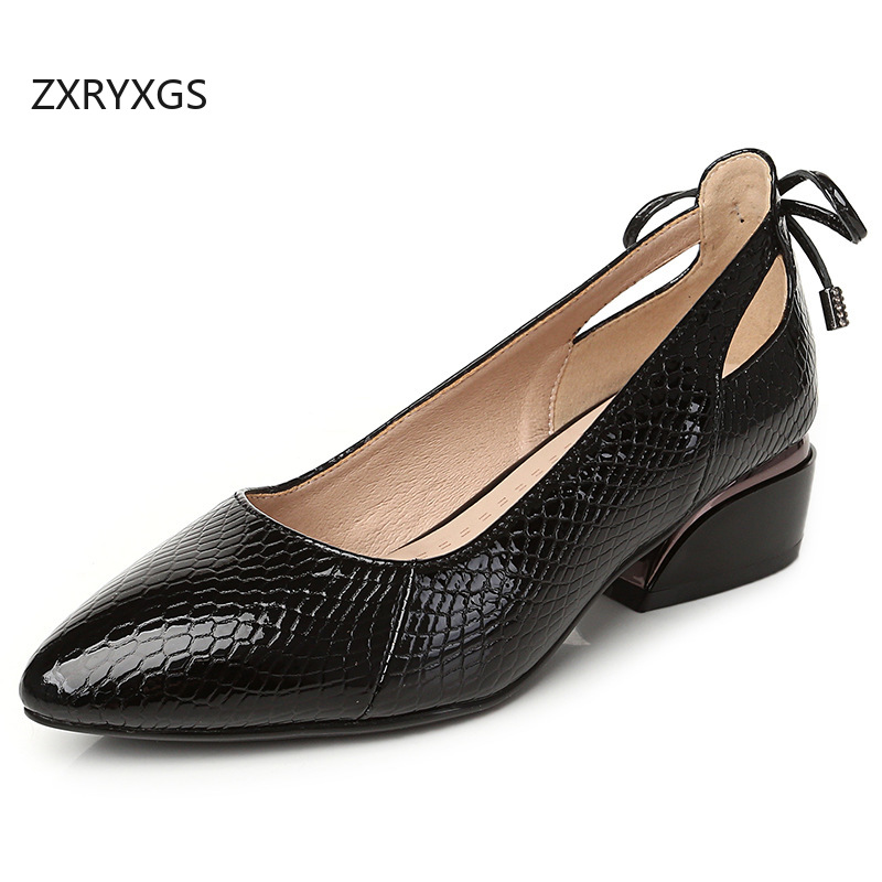 ZXRYXGS 2025 Sepatu Kulit Asli - Women Shoes Size 4 In Cm ulasan dan harga