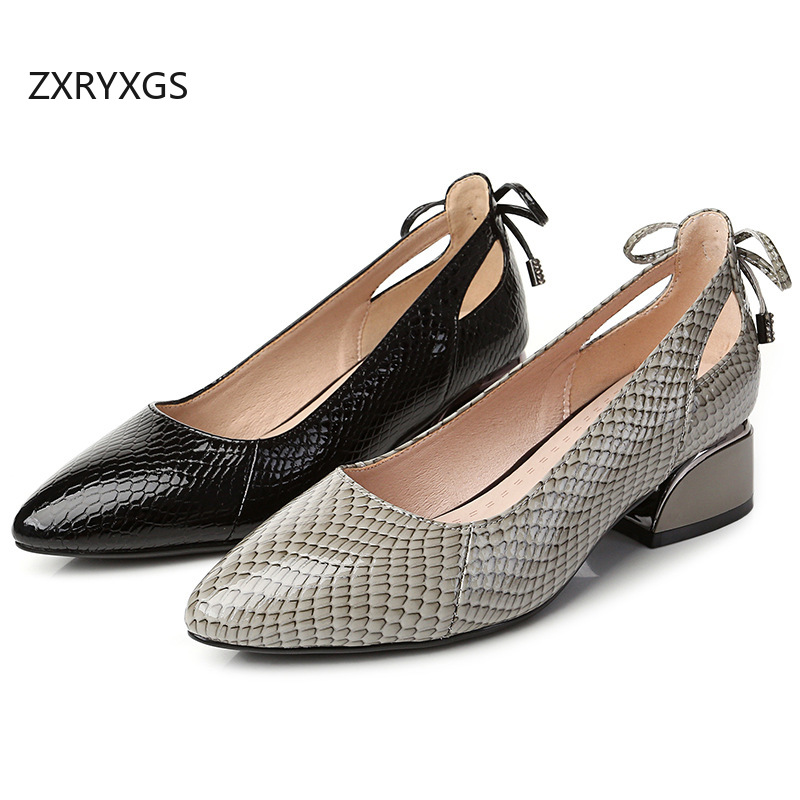 ZXRYXGS 2025 Sepatu Kulit Asli - Women Shoes Size 4 In Cm ulasan dan harga