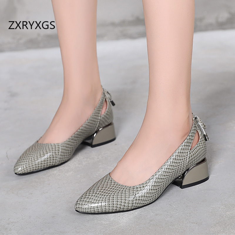 ZXRYXGS 2025 Sepatu Kulit Asli - Women Shoes Size 4 In Cm ulasan dan harga