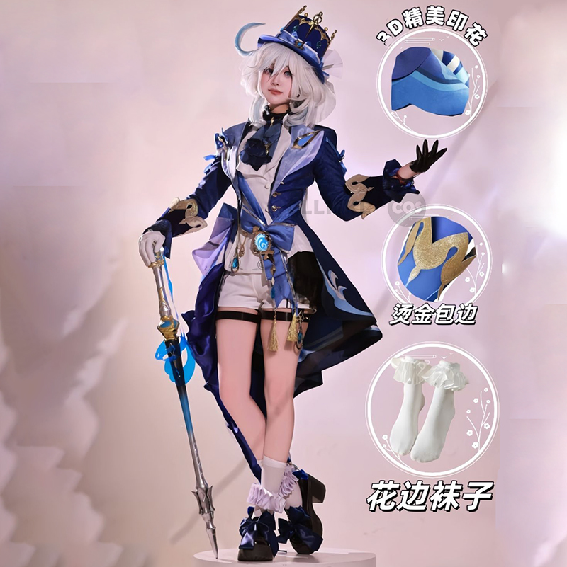 Kostum Cosplay Furina Wig Ramb - Women'S Shoes Zone ulasan dan harga
